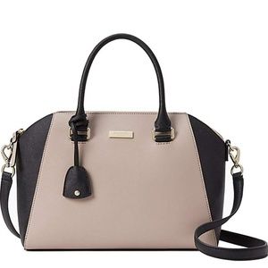 KATE SPADE HANDBAG Almond and Black Cove Street **